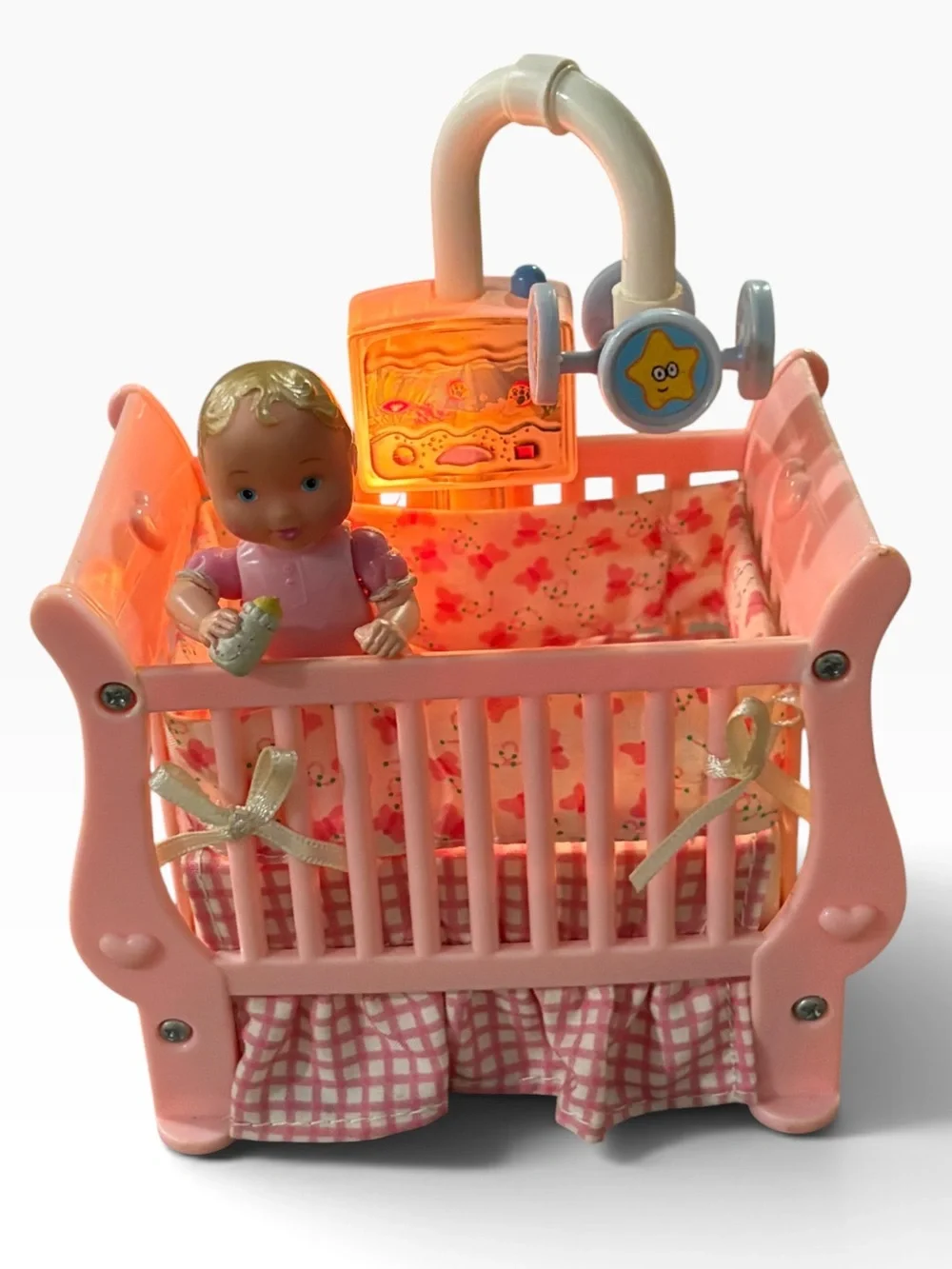 Fisher Price Loving Family Dollhouse Baby Girl Nursery Set Lights & Sounds